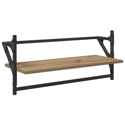 Wall Shelf Set Wall-Mounted 6 pcs Artisan Oak 100 x 25 x 30 cm