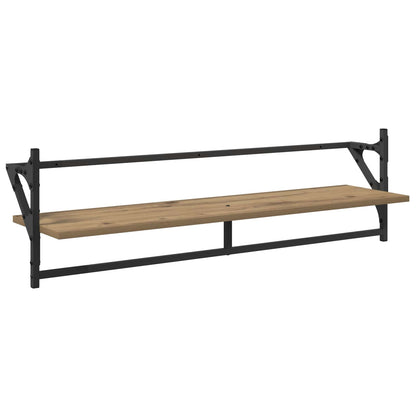 Wall Shelf Set Wall-Mounted 6 pcs Artisan Oak 100 x 25 x 30 cm