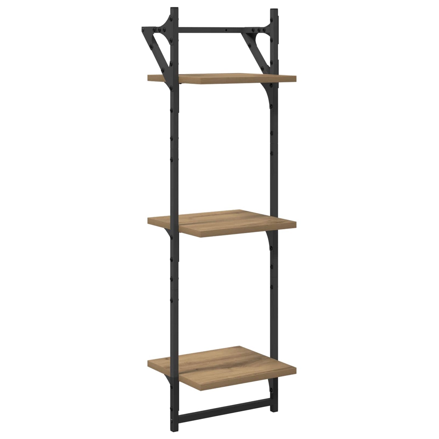 Wall Shelf Set Wall-Mounted 6 pcs Artisan Oak 100 x 25 x 30 cm
