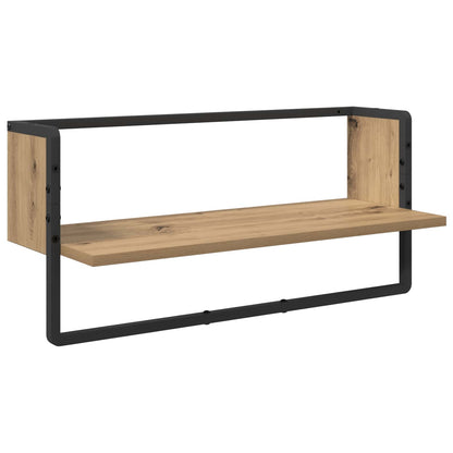 Wall Shelf Set Wall-Mounted 4 pcs Artisan Oak 65 x 25 x 30 cm