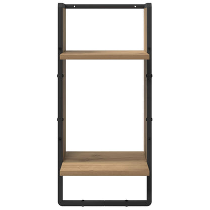 Wall Shelf Set Wall-Mounted 4 pcs Artisan Oak 65 x 25 x 30 cm