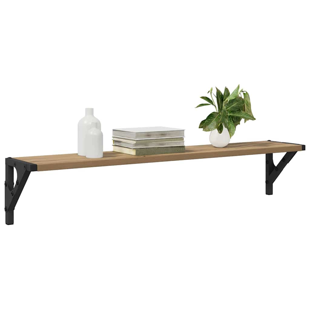 Wall Shelves Wall-Mounted 2 pcs Artisan Oak 80 x 15 x 15.5 cm