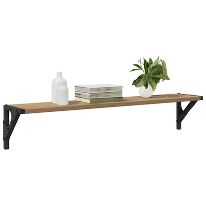 Wall Shelves Wall-Mounted 2 pcs Artisan Oak 80 x 15 x 15.5 cm