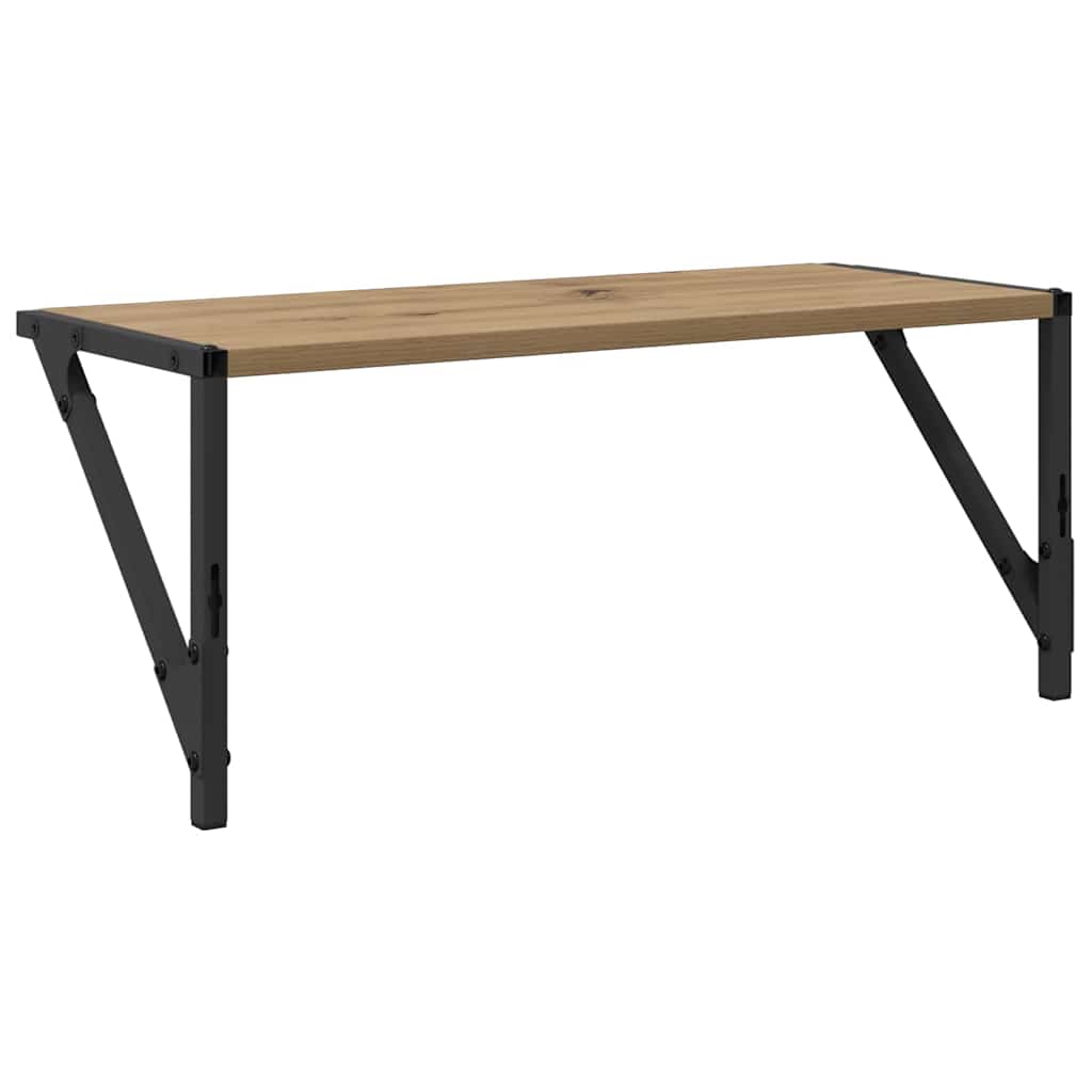 Wall Shelves Wall-Mounted 2 pcs Artisan Oak 60 x 25 x 25.5 cm
