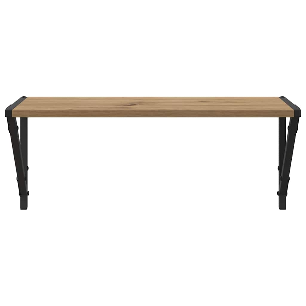 Wall Shelves Wall-Mounted 2 pcs Artisan Oak 60 x 25 x 25.5 cm