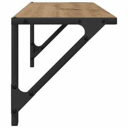 Wall Shelves Wall-Mounted 2 pcs Artisan Oak 60 x 25 x 25.5 cm