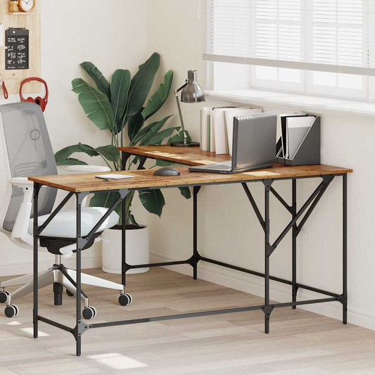 Desk Old Wood Engineered Wood 149 x 149 x 75 cm