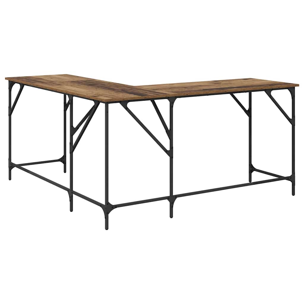 Desk Old Wood 149 x 149 x 75 cm Engineered Wood