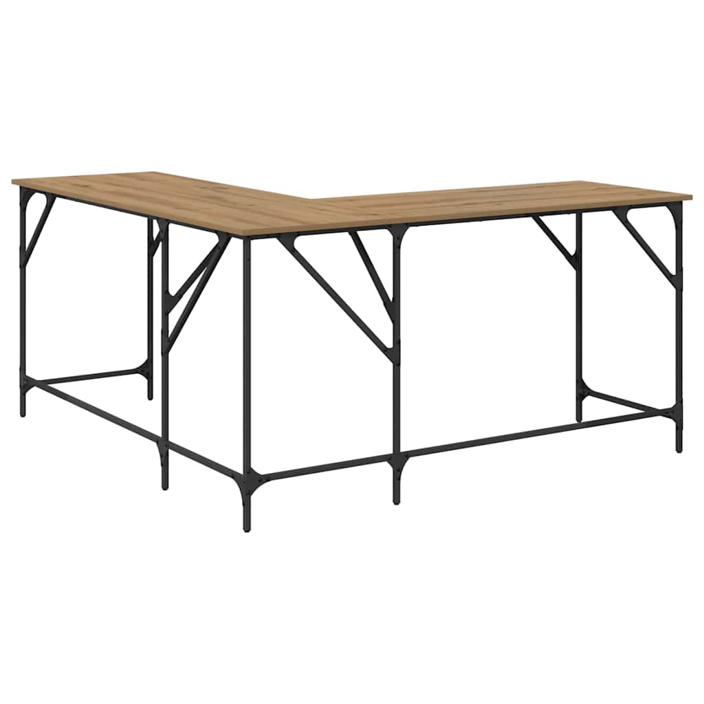 Desk Artisan Oak Engineered Wood 149 x 149 x 75 cm