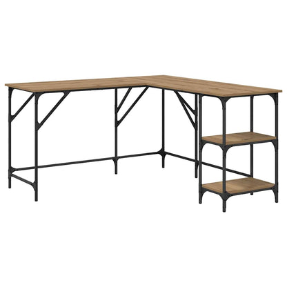 Desk Artisan Oak Engineered Wood 139 x 139 x 75 cm