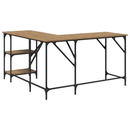 Desk Artisan Oak Engineered Wood 139 x 139 x 75 cm