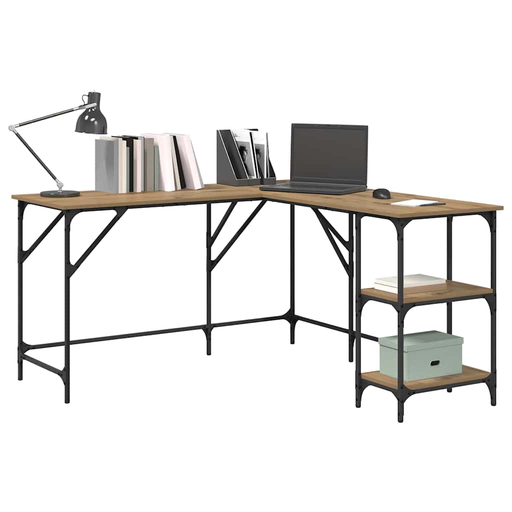 Desk Artisan Oak Engineered Wood 139 x 139 x 75 cm