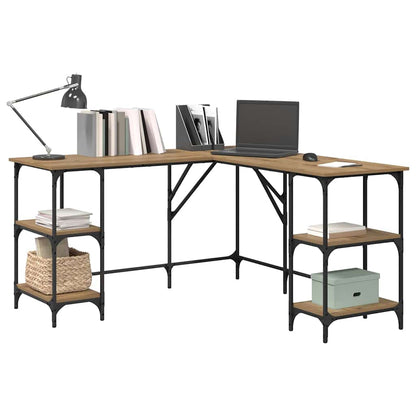 Desk Artisan Oak Engineered Wood 139 x 139 x 75 cm