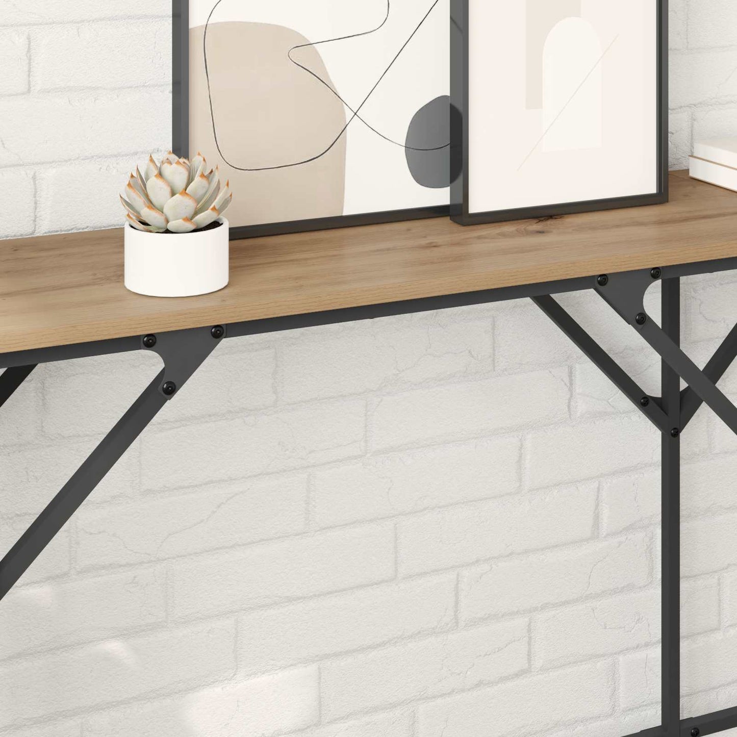 Console Table Artisan Oak 180 x 30 x 75 cm Engineered Wood