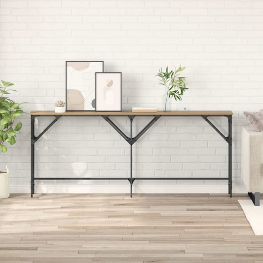 Console Table Artisan Oak 180 x 30 x 75 cm Engineered Wood