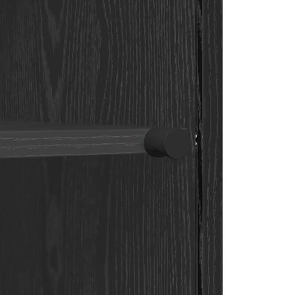 Sideboard Black oak 35 x 37 x 76 cm Engineered wood