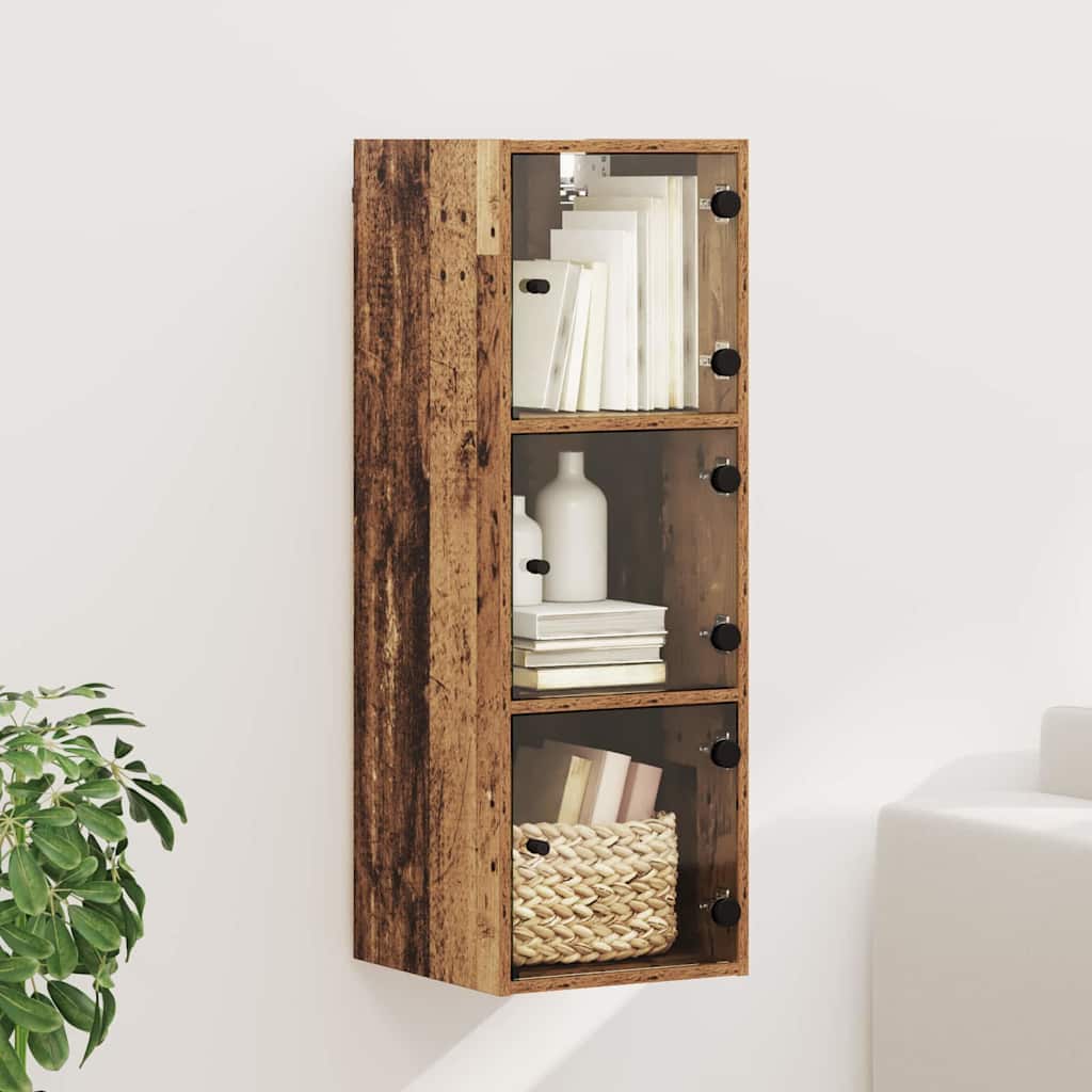 Wall Cabinet Old Wood 35 x 37 x 102 cm Engineered Wood