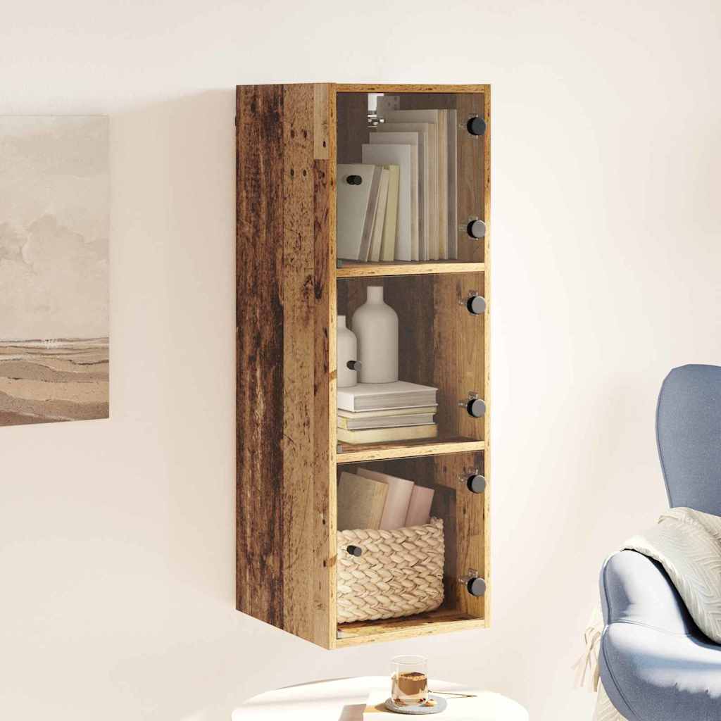 Wall Cabinet Old Wood 35 x 37 x 102 cm Engineered Wood