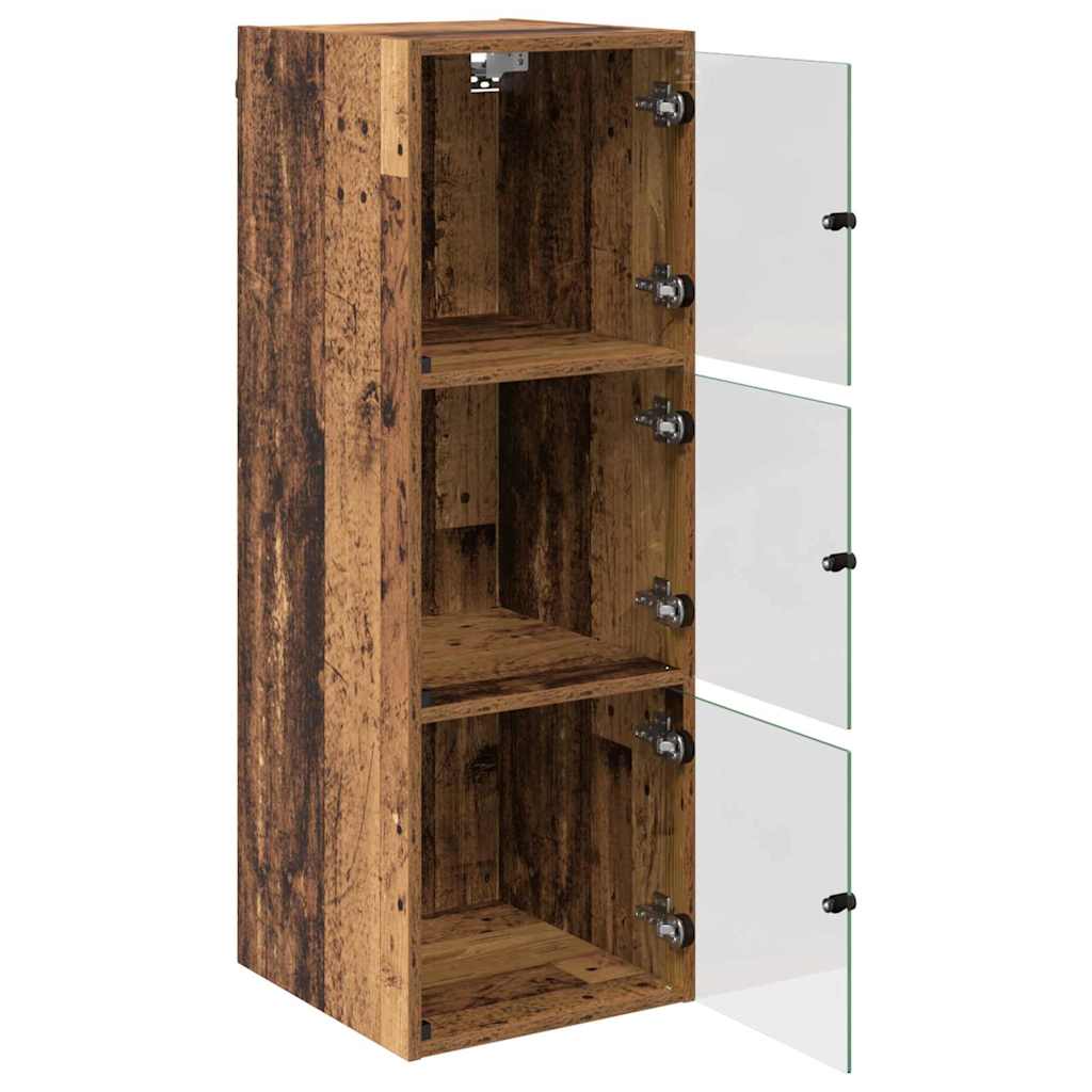 Wall Cabinet Old Wood 35 x 37 x 102 cm Engineered Wood
