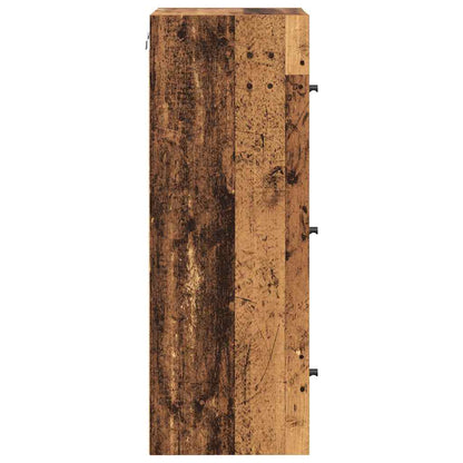 Wall Cabinet Old Wood 35 x 37 x 102 cm Engineered Wood