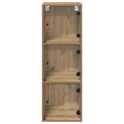 Wall Cabinet 35 x 37 x 102 cm Engineered Wood Artisan Oak