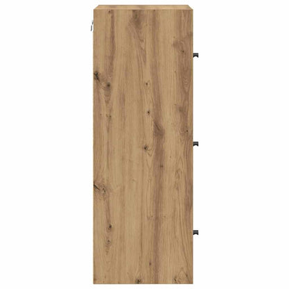 Wall Cabinet 35 x 37 x 102 cm Engineered Wood Artisan Oak
