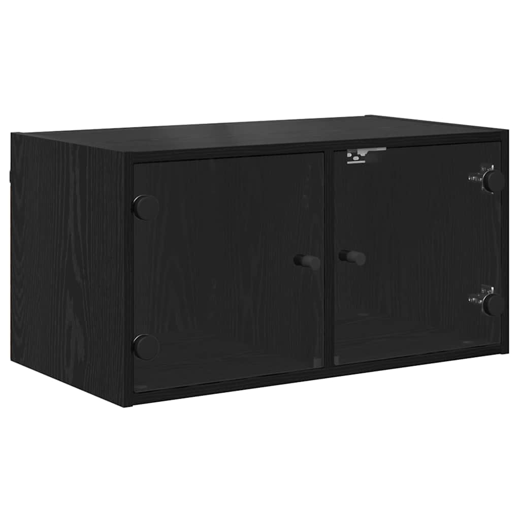 Wall Cabinet Black Oak 68 x 37 x 35 cm Engineered Wood