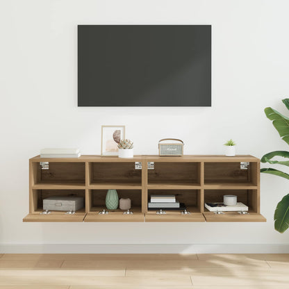 TV Wall Cabinets 2 pcs Artisan Oak Engineered Wood