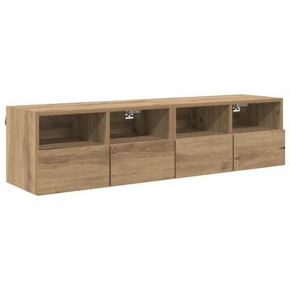 TV Wall Cabinets 2 pcs Artisan Oak Engineered Wood