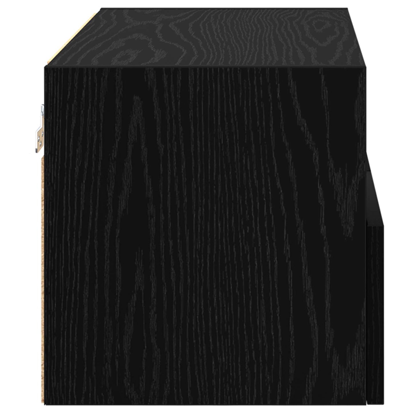 TV Wall Cabinet Black Oak 60 x 30 x 30 cm Engineered Wood