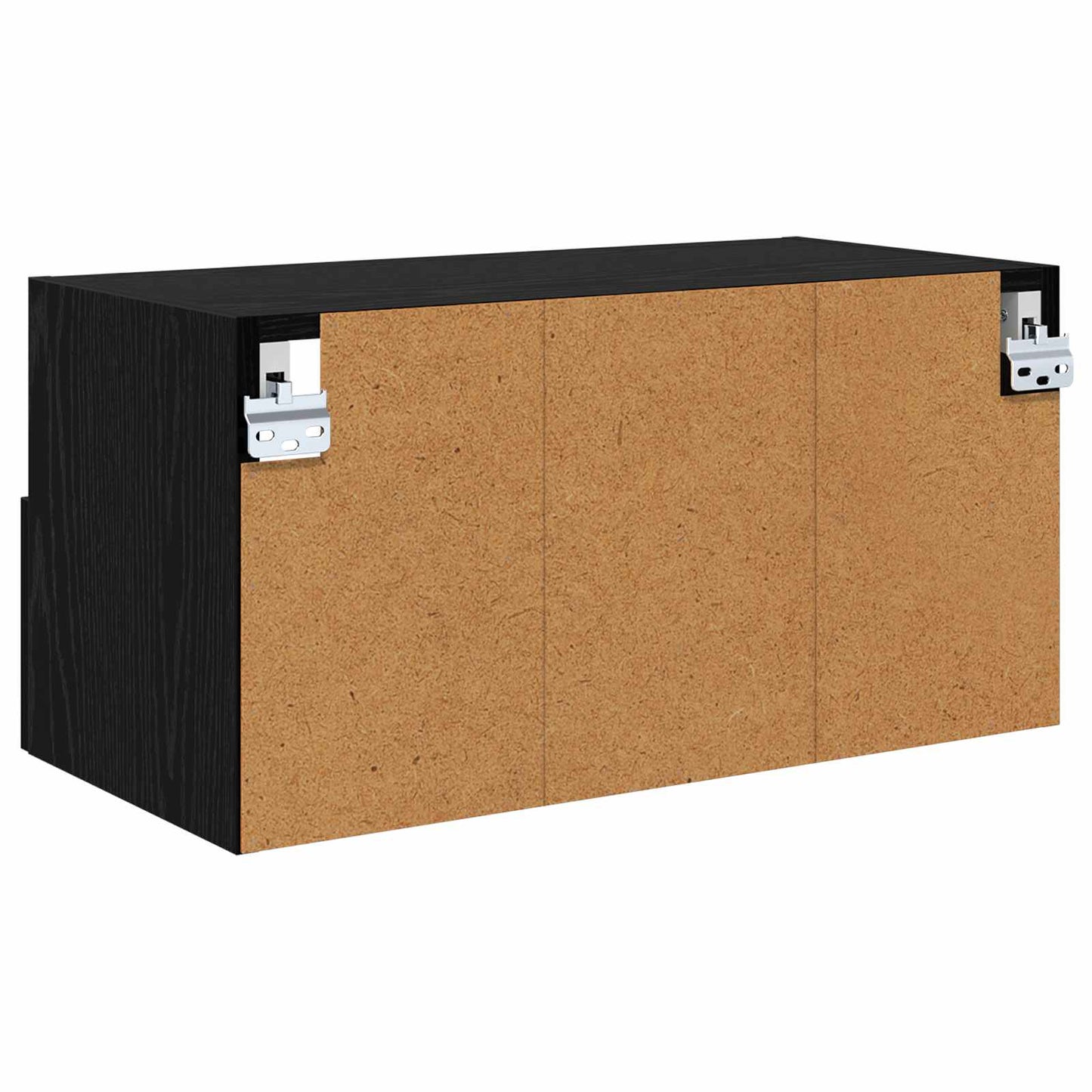 TV Wall Cabinets Wall-mounted 2 pcs Black Oak 60 x 30 x 30 cm