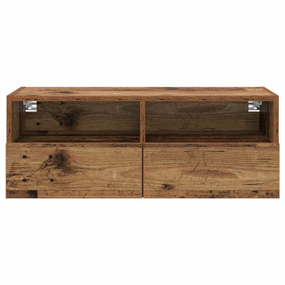 TV Wall Cabinet Old Wood 80 x 30 x 30 cm Engineered Wood