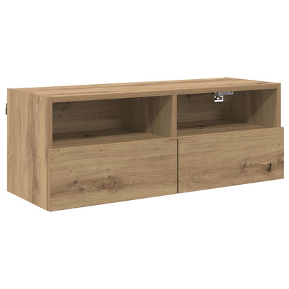 TV Wall Cabinets 2 pcs Artisan Oak Engineered Wood