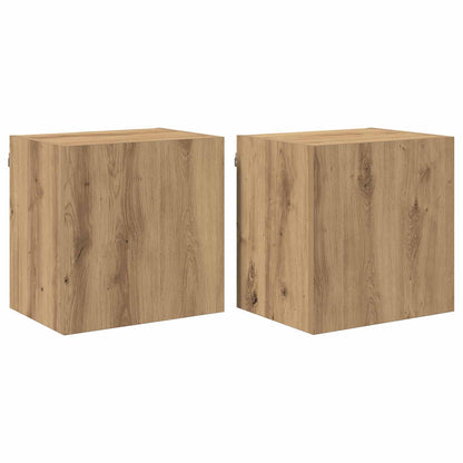 TV Wall Cabinets 2 pcs Artisan Oak Engineered Wood