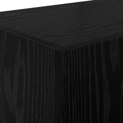 TV Wall Cabinets 2 pcs Black Oak 40.5x30x40cm Engineered Wood