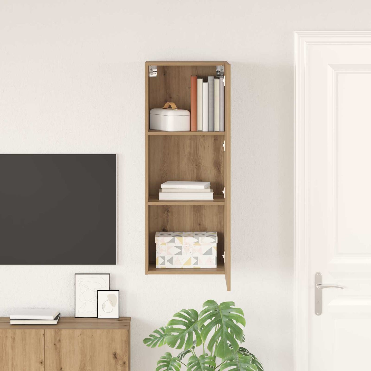TV Wall Cabinet 40.5 x 30 x 102 cm Artisan Oak Engineered Wood