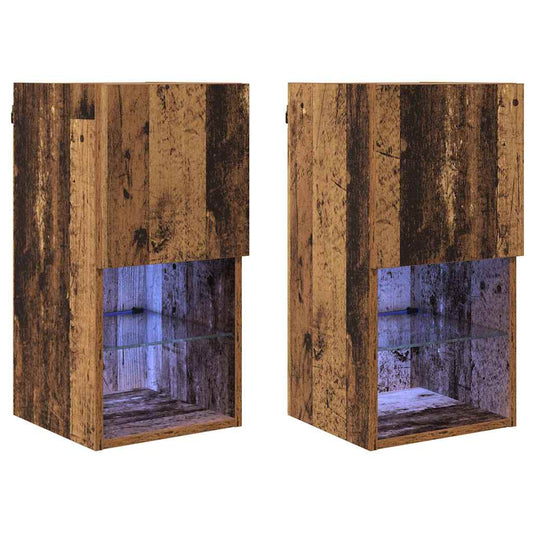 Wall-mounted TV Cabinets 2 pcs Old Wood Engineered Wood