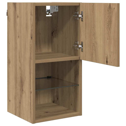 Wall-mounted TV Cabinets 2 pcs Artisan Oak Engineered Wood