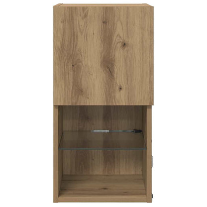 Wall-mounted TV Cabinets 2 pcs Artisan Oak Engineered Wood