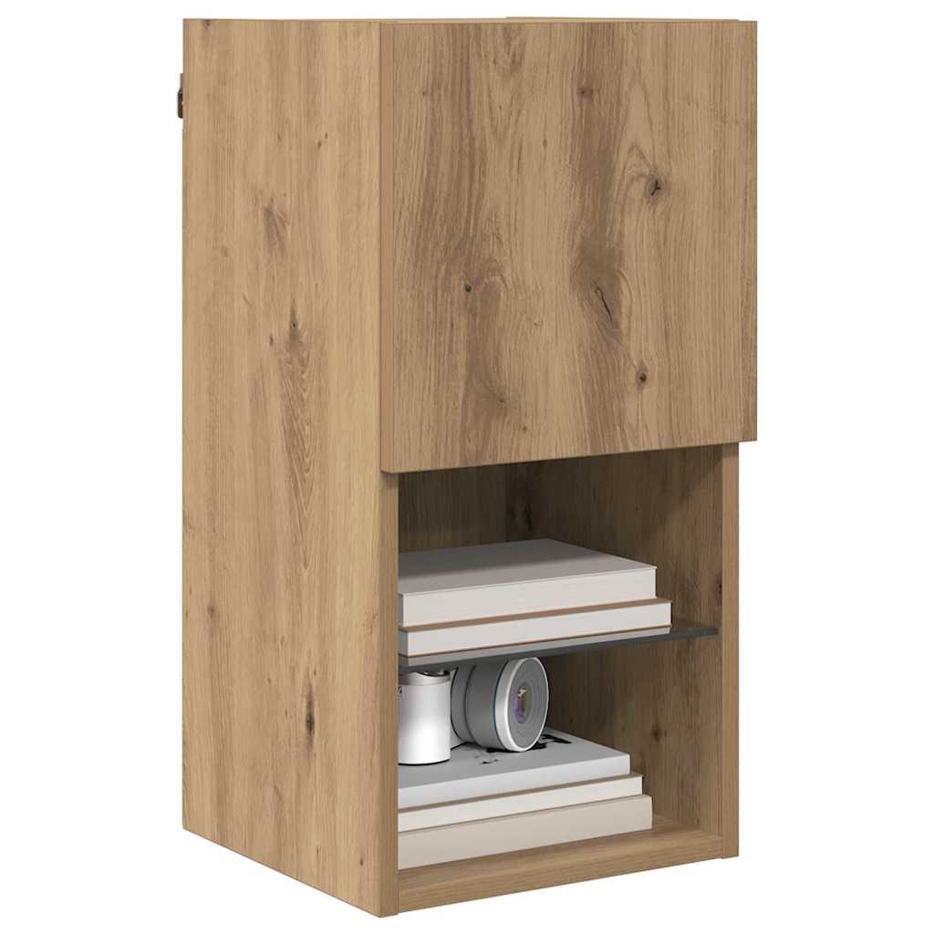 Wall-mounted TV Cabinets 2 pcs Artisan Oak Engineered Wood