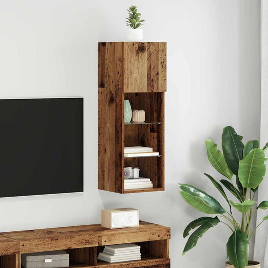 Wall-mounted TV Cabinet 30.5 x 30 x 90 cm Old Wood