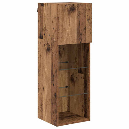Wall-mounted TV Cabinets 2 pcs Old Wood 30.5 x 30 x 90 cm