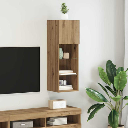 Wall-mounted TV Cabinet 30.5 x 30 x 90 cm Artisan Oak