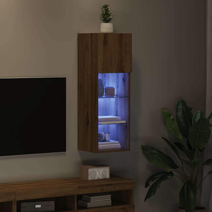 Wall-mounted TV Cabinet 30.5 x 30 x 90 cm Artisan Oak