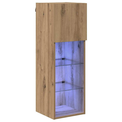 Wall-mounted TV Cabinet 30.5 x 30 x 90 cm Artisan Oak