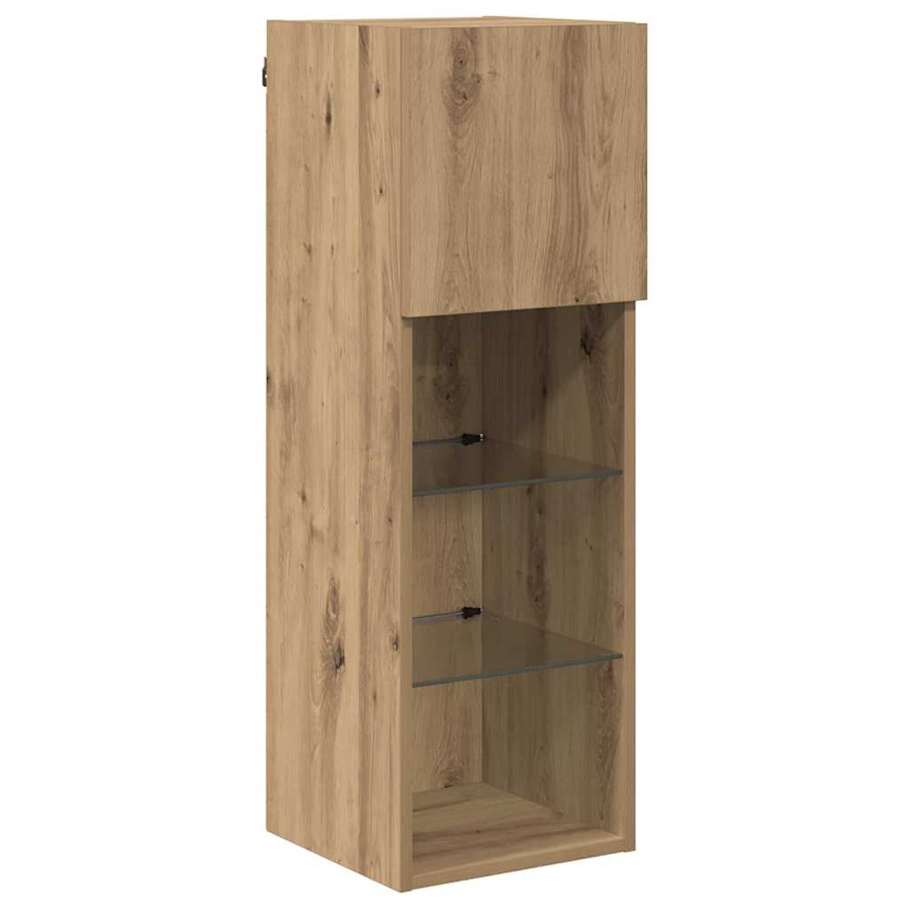 Wall-mounted TV Cabinet 30.5 x 30 x 90 cm Artisan Oak