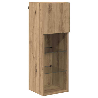 Wall-mounted TV Cabinet 30.5 x 30 x 90 cm Artisan Oak