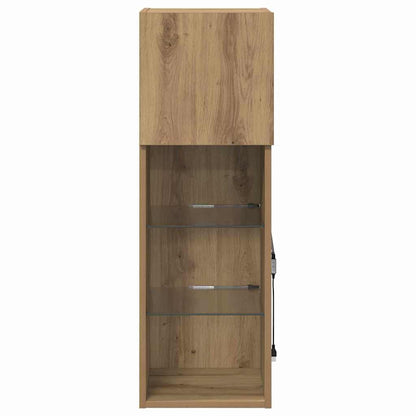 Wall-mounted TV Cabinet 30.5 x 30 x 90 cm Artisan Oak