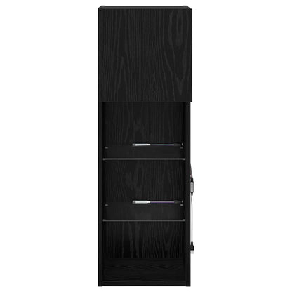 Wall-mounted TV Cabinets 2 pcs Black Oak 30.5 x 30 x 90 cm