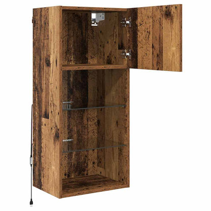 Wall-mounted TV Cabinets 2 pcs Old Wood 40.5 x 30 x 90 cm